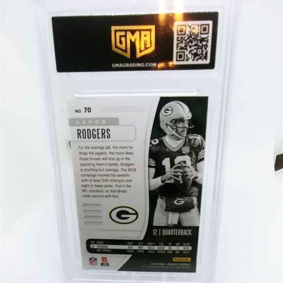 2019 ABSOLUTE AARON RODGERS 74/100 RED SQUARES GMA 9 - Picture 6 of 6